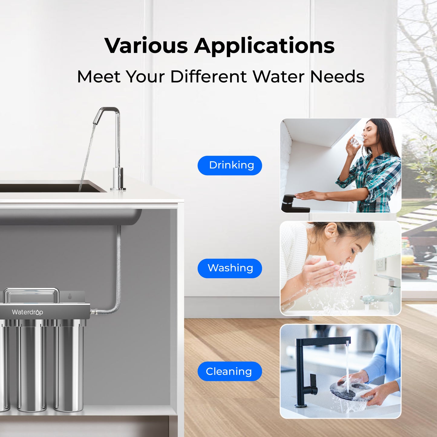 TST-UF Water Drop Under bench Water Filtration System