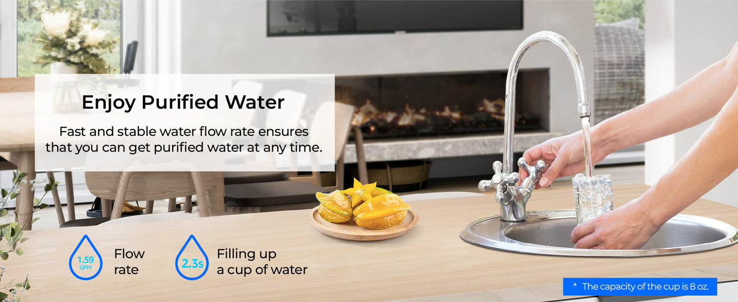 TST-UF Water Drop Under bench Water Filtration System