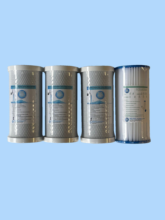 WSFC4J10N - Jumbo 10" Water Cartridge Set of 4
