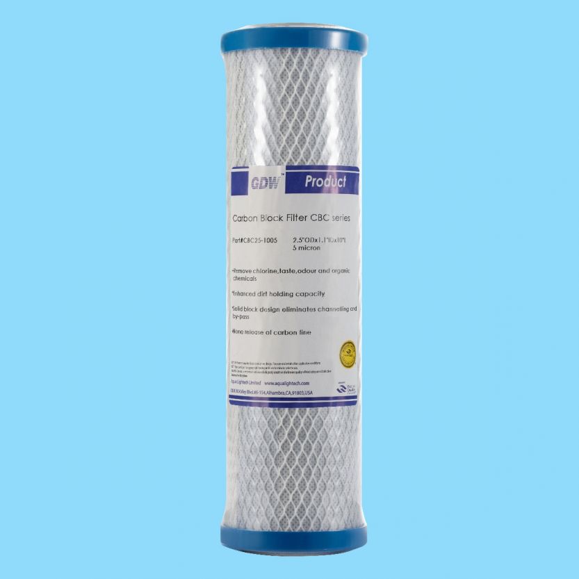 WSI-CBC25-1005 - 10" Standard (Small) Rain Water Carbon Cartridge 5m